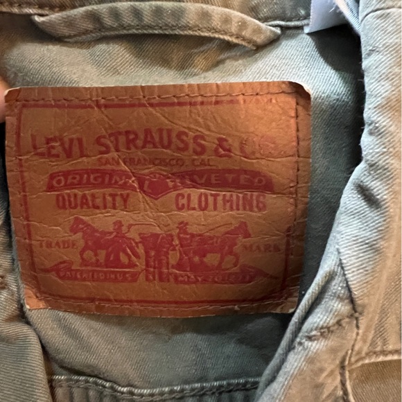 Levi's Utility Jacket Khaki Tan Cotton Twill Size Small Workwear Style - Picture 3 of 6